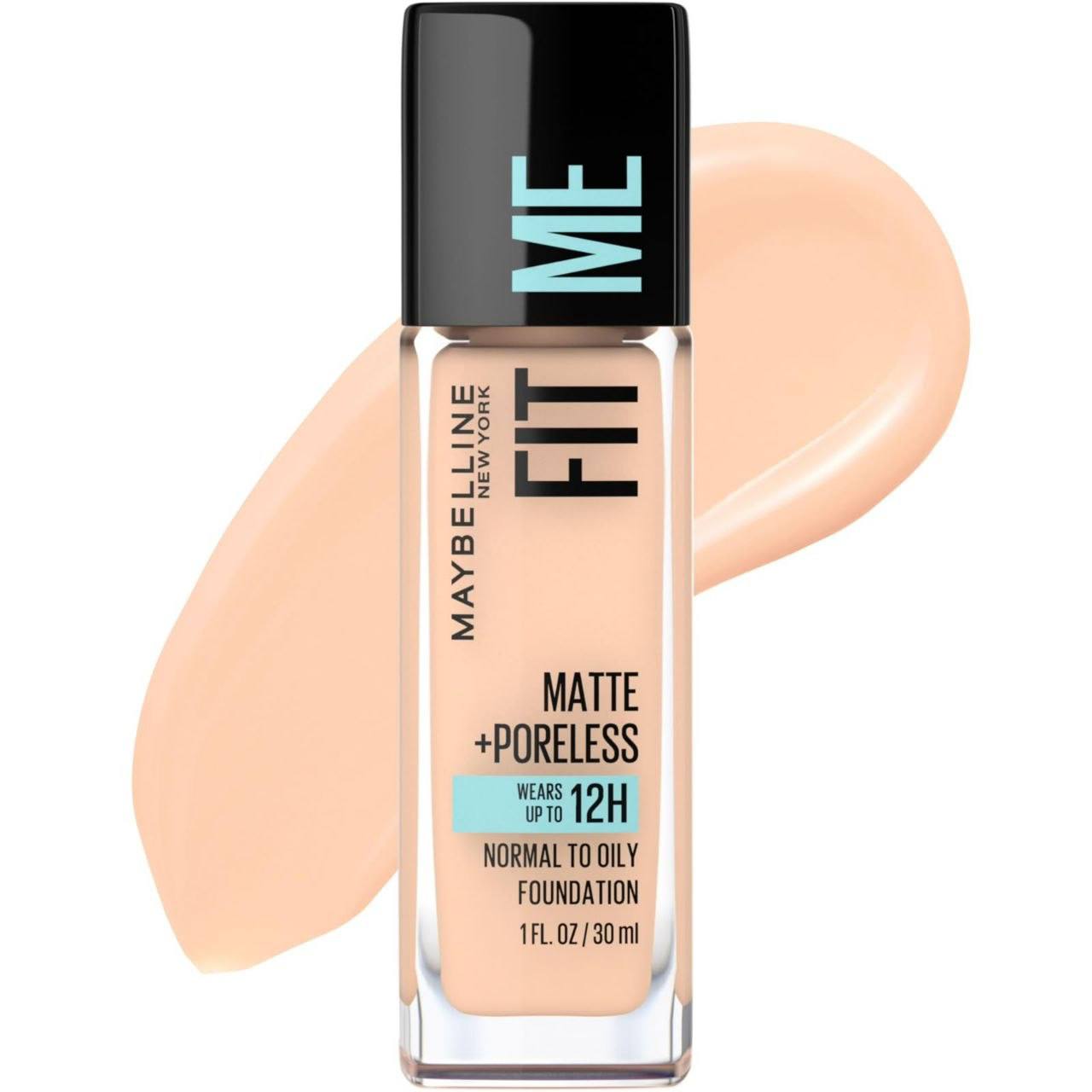 کرم پودر میبلین Fit Me مدل Matte + Poreless